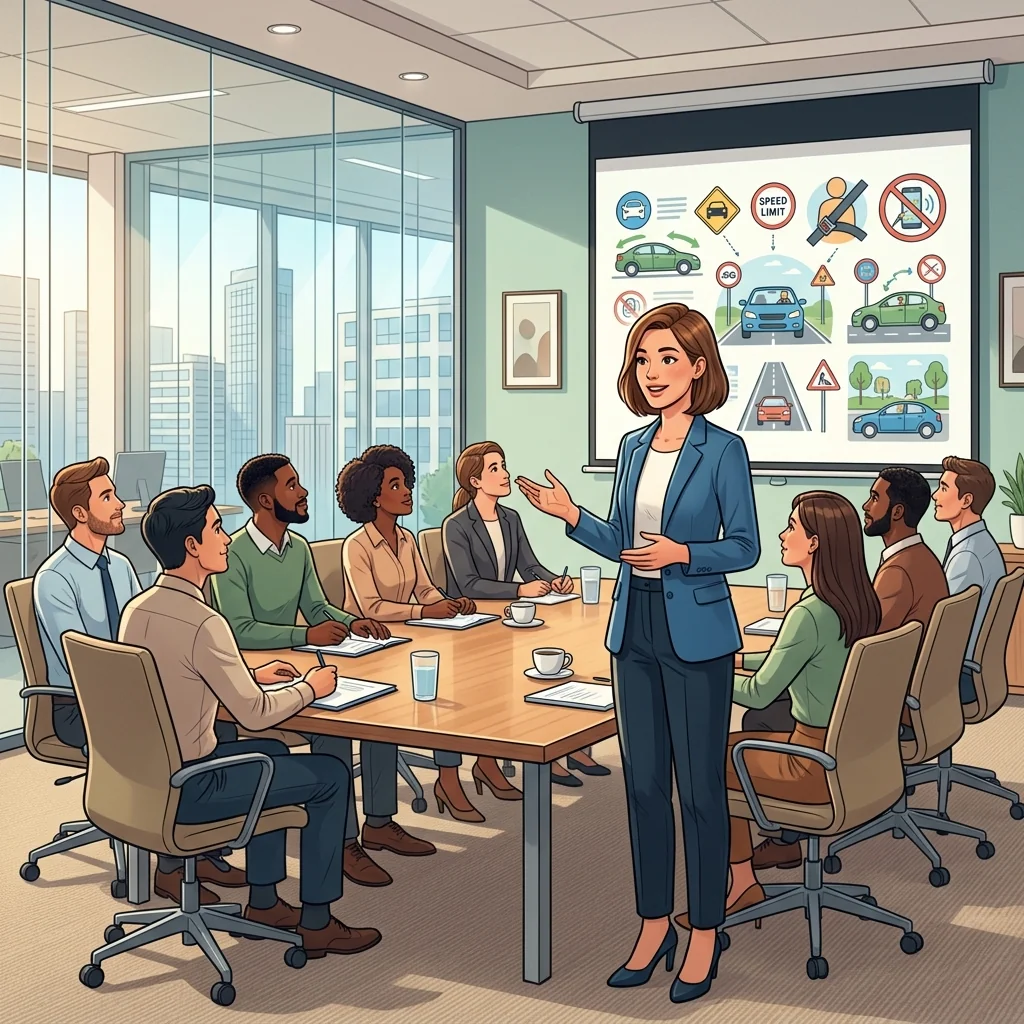 Atelier sécurité routière en entreprise